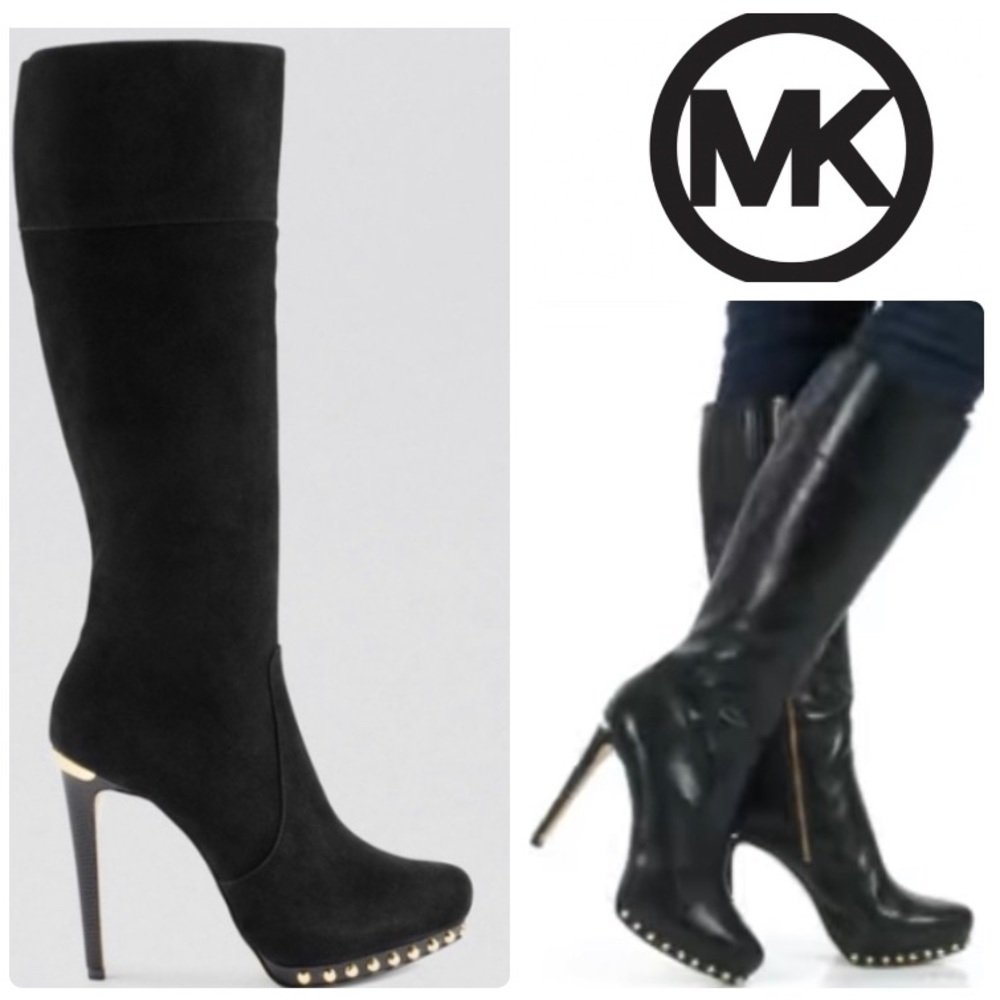 Michael Kors Ailee Studded Suede Boots
